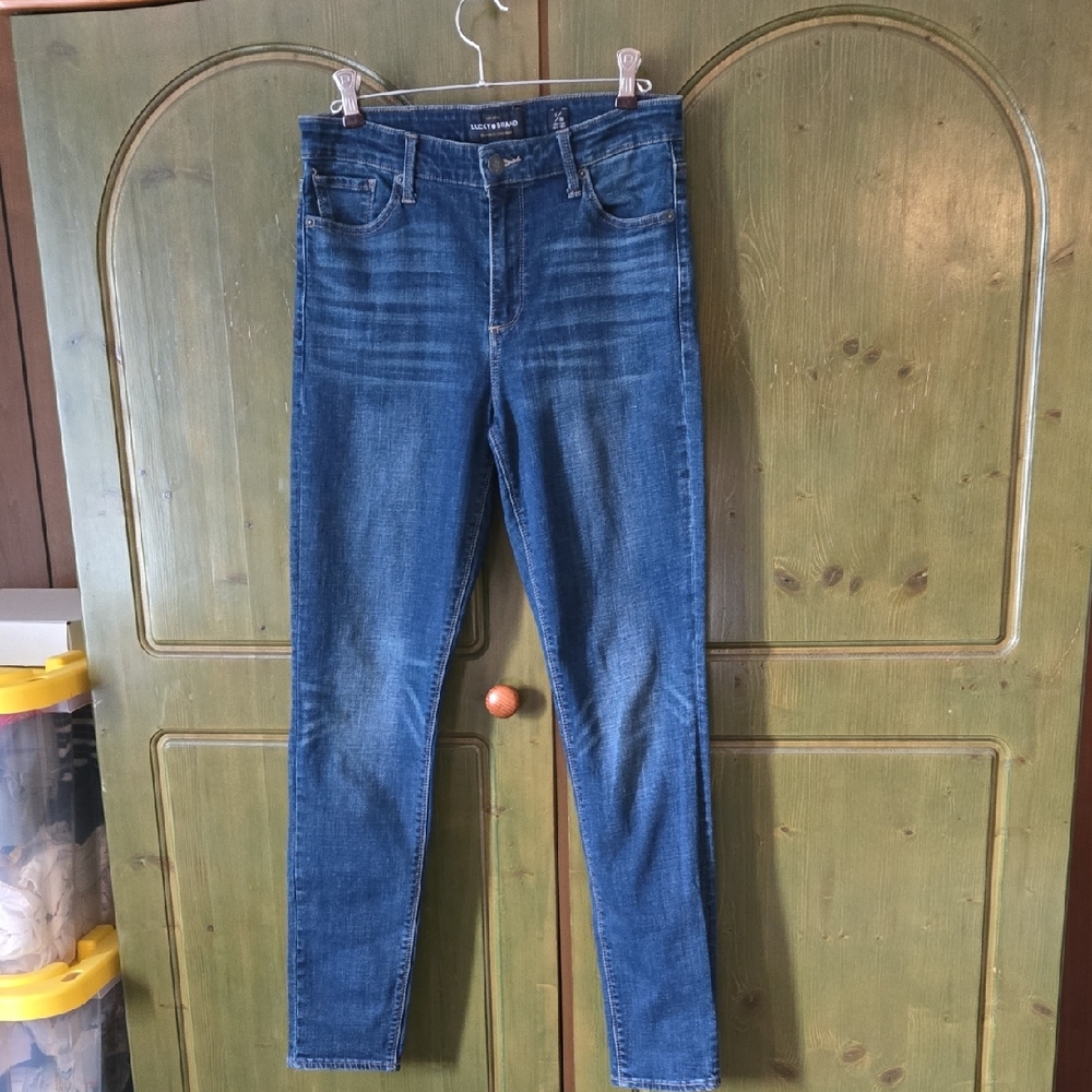 Lucky Brand Bridgette Skinny Blue Jeans Womens Size 6 / 28 Regular
